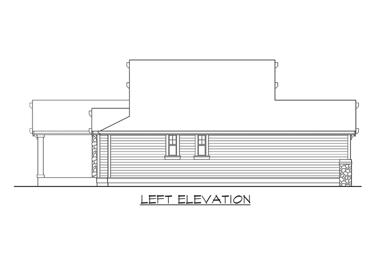 Architectural House Design - Exterior - Other Elevation 1 for Craftsman House Plan #132-196 - 2 bed, 2 bath