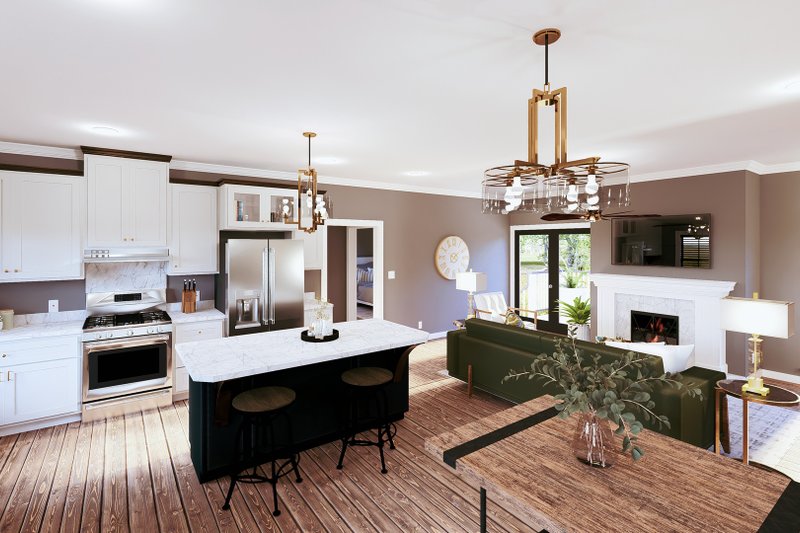 House Plan Design - Interior - Kitchen for Farmhouse House Plan #44-289 - 3 bed, 2 bath