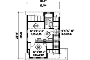 Floor Plan - Upper Floor for Country House Plan #25-4438, 0 bath