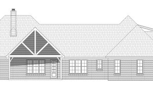 Exterior - Rear Elevation for Country House Plan #932-289 - 4 bed, 3.5 bath
