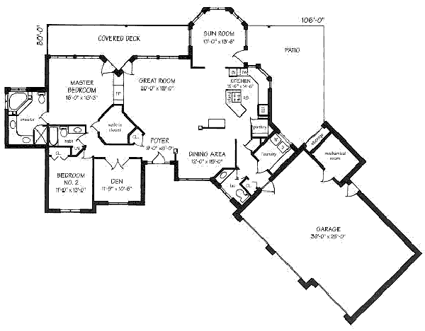 Traditional Floor Plan - Main Floor Plan #409-103