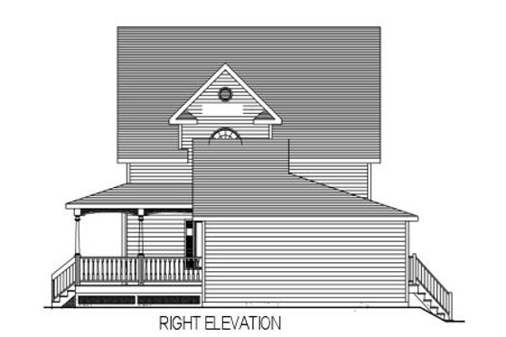 Exterior - Other Elevation for Country House Plan #138-242 - 3 bed, 1.5 bath