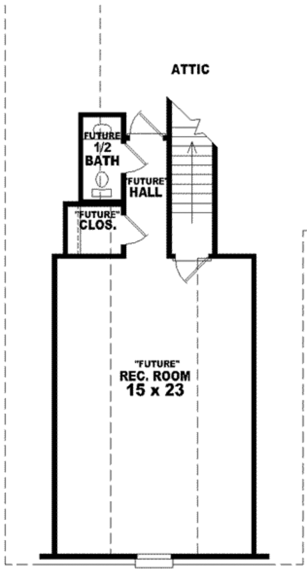 European Floor Plan - Upper Floor Plan #81-840