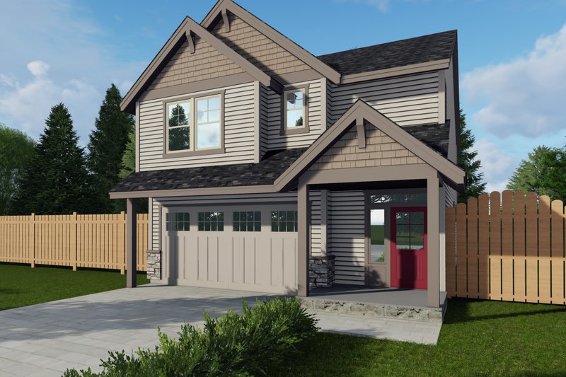 Home Plan - Craftsman Exterior - Front Elevation Plan #53-687