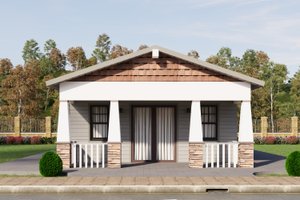 Craftsman Exterior - Front Elevation Plan #1106-48