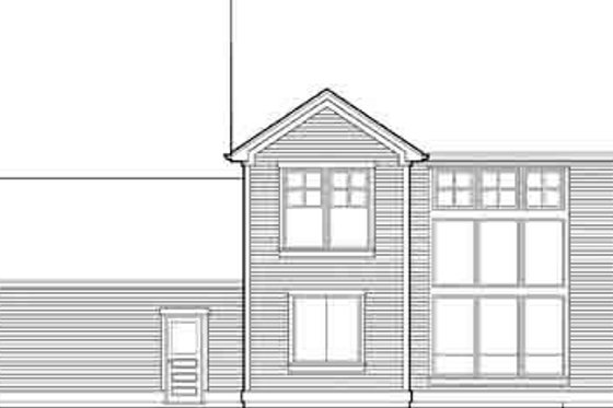 Exterior - Rear Elevation for Country House Plan #48-201 - 3 bed, 2.5 bath
