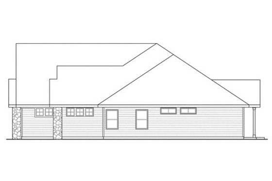 Exterior - Other Elevation 1 for Traditional House Plan #124-843 - 3 bed, 3 bath