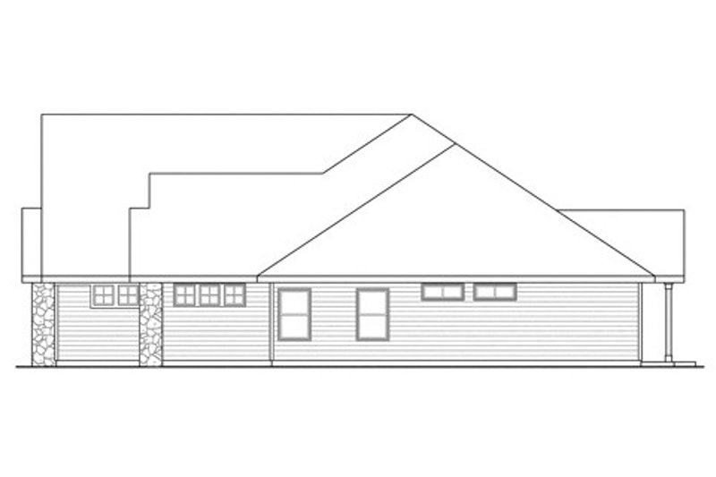 Architectural House Design - Exterior - Other Elevation 1 for Traditional House Plan #124-843 - 3 bed, 3 bath