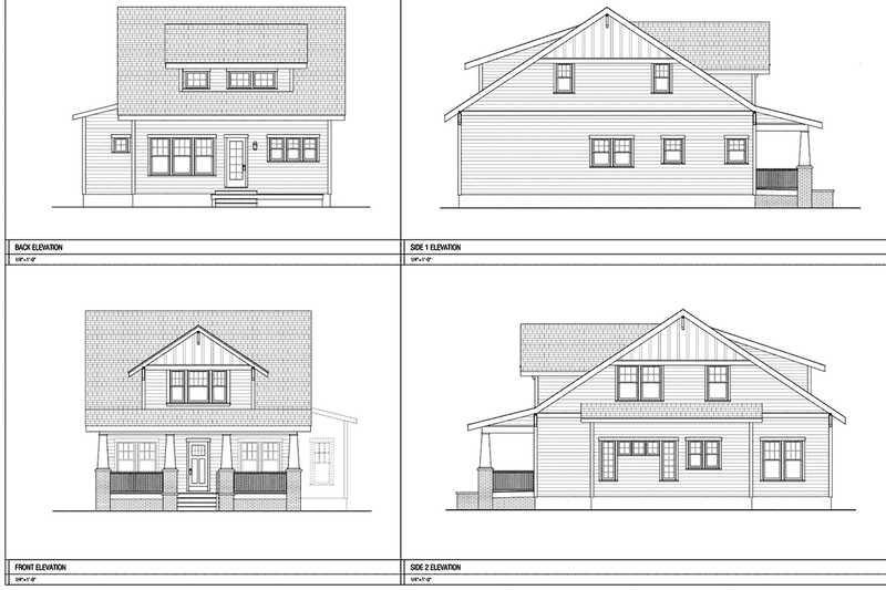 Dream House Plan - Exterior - Other Elevation for Craftsman House Plan #461-66 - 4 bed, 3.5 bath