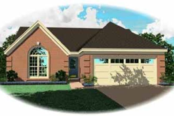 Exterior - Front Elevation for Traditional House Plan #81-200 - 3 bed, 2 bath
