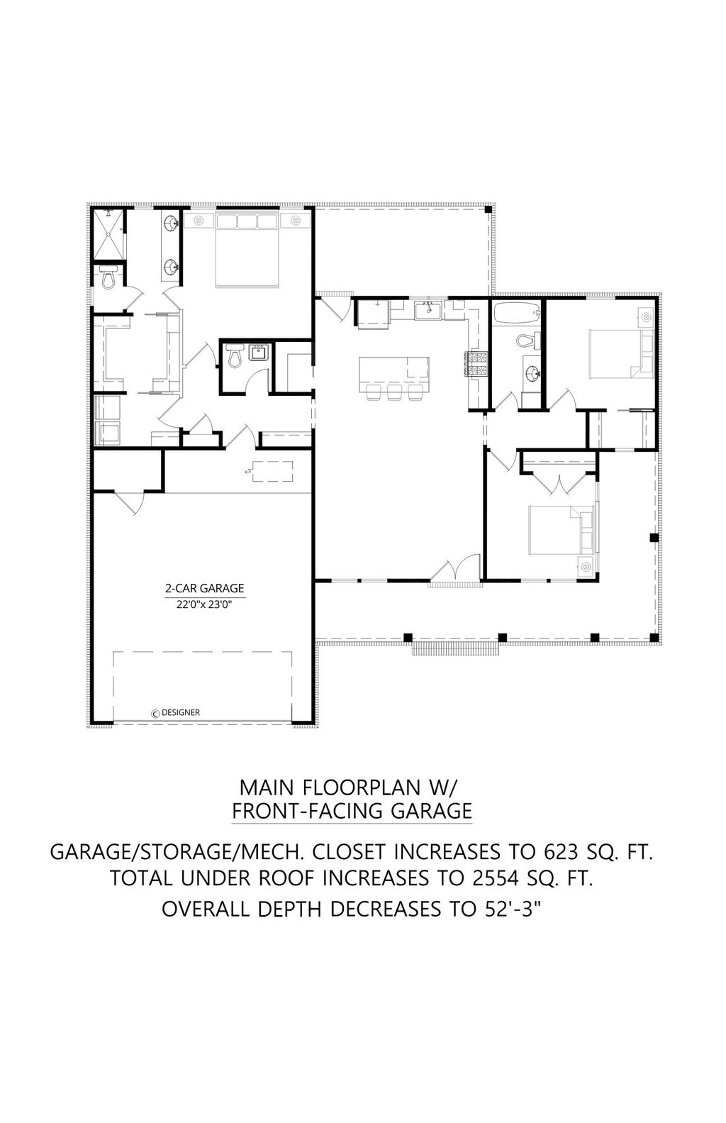 Floor Plan - Other Floor for Farmhouse House Plan #1074-127 - 3 bed, 2.5 bath