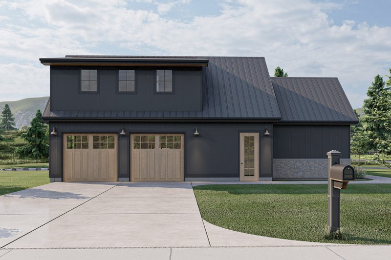 House Design - Exterior - Other Elevation for Farmhouse House Plan #455-239 - 5 bed, 4 bath