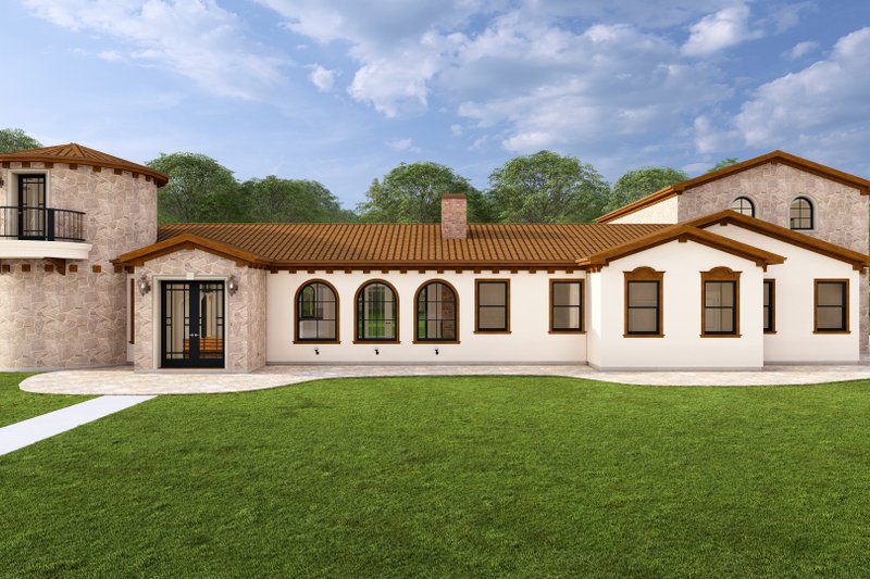 House Design - Exterior - Front Elevation 2 for Mediterranean House Plan #1127-24 - 3 bed, 3.5 bath