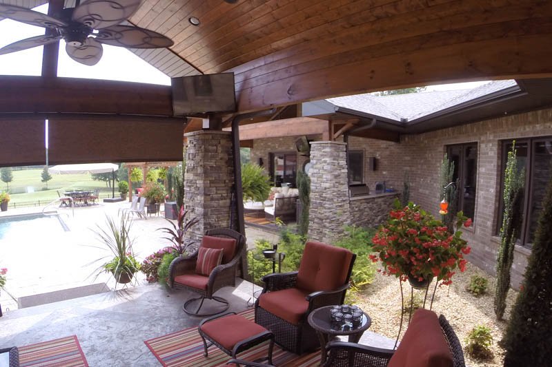 Dream House Plan - Exterior - Outdoor Living for Contemporary House Plan #17-2551 - 4 bed, 3.5 bath