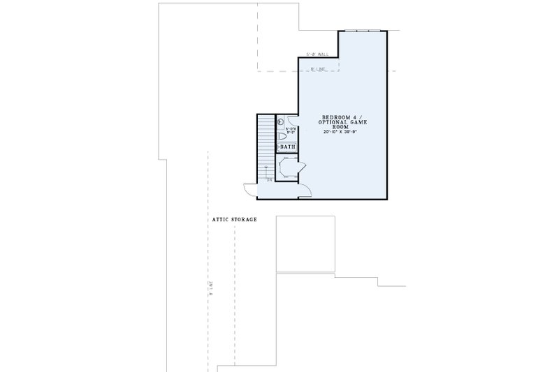 Architectural House Design - Floor Plan - Upper Floor for European House Plan #17-2477 - 4 bed, 4 bath
