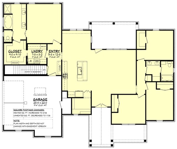 Architectural House Design - Ranch Floor Plan - Other Floor Plan #430-296