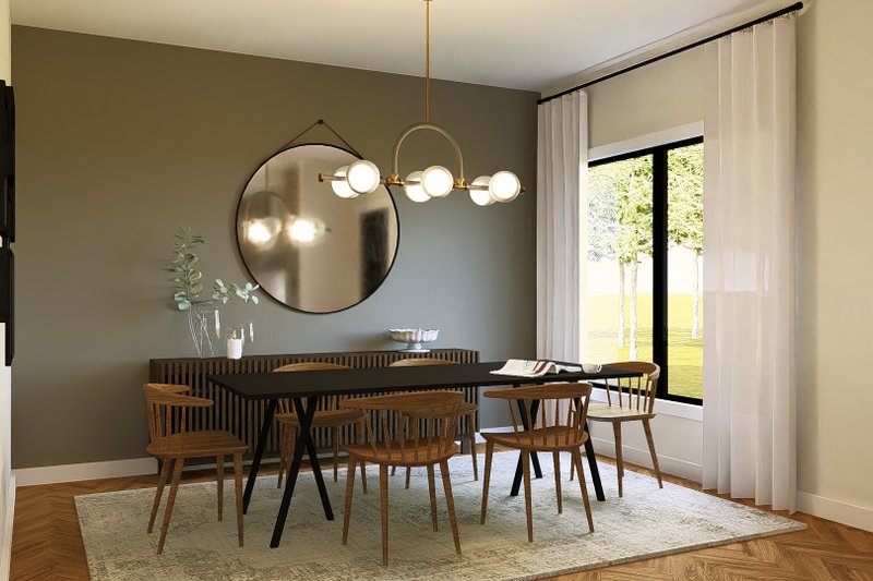 Home Plan - Interior - Dining Room for Barndominium House Plan #1064-318 - 3 bed, 2.5 bath
