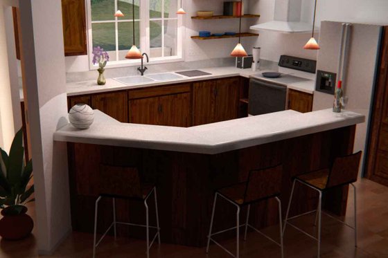 Interior - Family Room for Country House Plan #427-10 - 3 bed, 2.5 bath