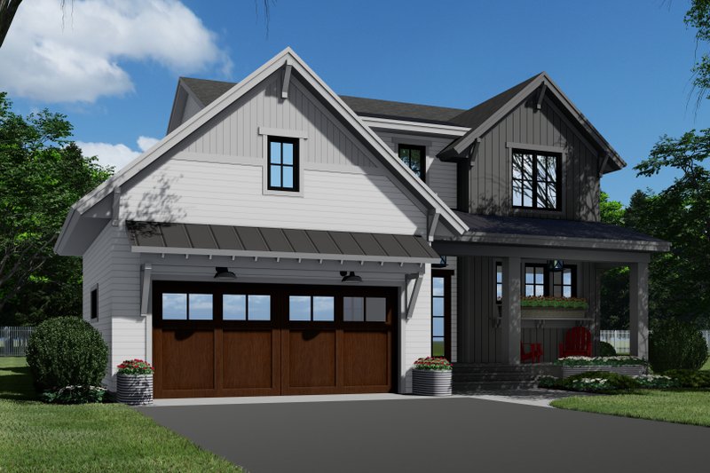 House Plan Design - Exterior - Front Elevation 5 for Farmhouse House Plan #51-1191 - 4 bed, 2.5 bath