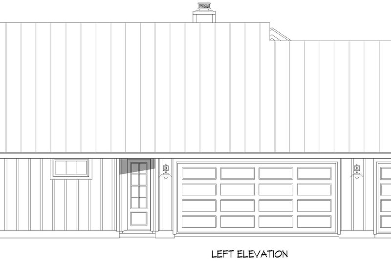 Home Plan - Exterior - Other Elevation 4 for Farmhouse House Plan #932-1125 - 3 bed, 2.5 bath