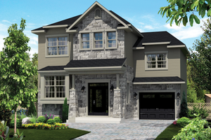 Country Exterior - Front Elevation Plan #25-4299