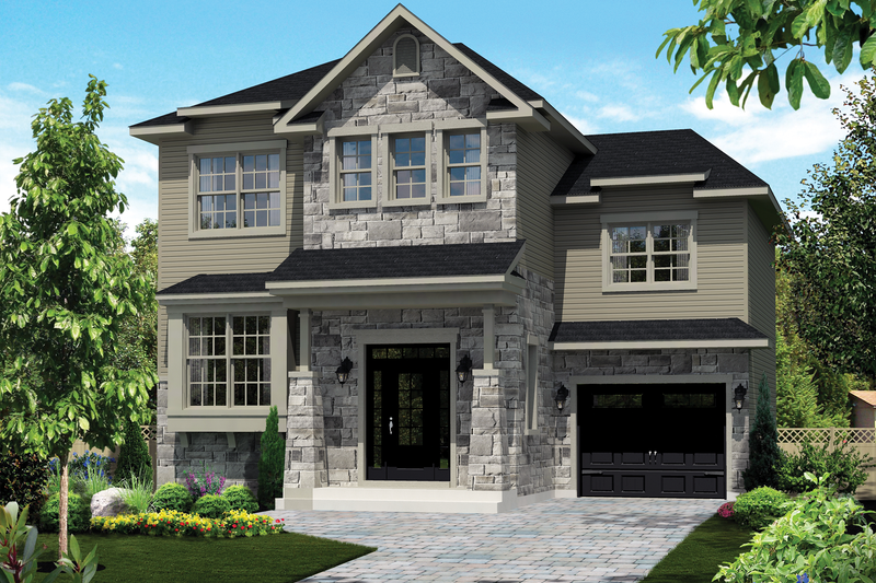 Architectural House Design - Country Exterior - Front Elevation Plan #25-4299