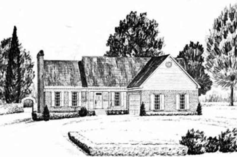 Country Style House Plan - 3 Beds 2 Baths 1594 Sq/Ft Plan #36-276