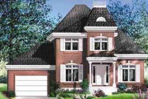 European Exterior - Front Elevation Plan #25-267