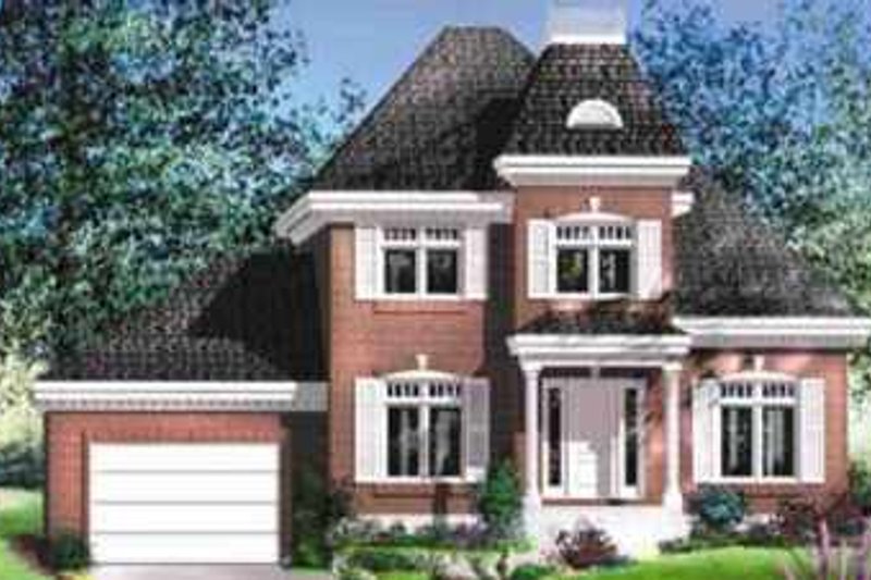 European Style House Plan - 2 Beds 1.5 Baths 1540 Sq/Ft Plan #25-267
