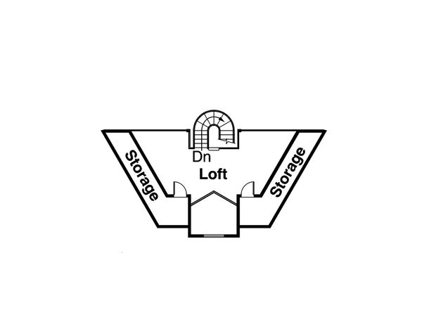 European Floor Plan - Upper Floor Plan #124-938