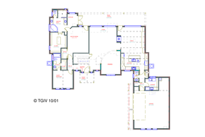 Floor Plan - Main Floor for European House Plan #408-105 - 4 bed, 4.5 bath