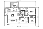 Farmhouse Style House Plan - 3 Beds 2 Baths 1741 Sq/Ft Plan #312-599 