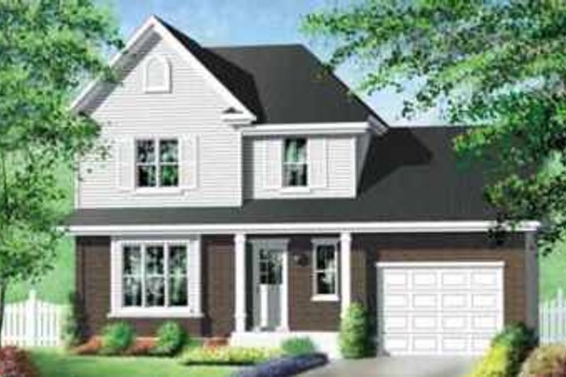 Traditional Style House Plan - 2 Beds 1.5 Baths 1140 Sq/Ft Plan #25-250