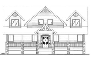 Bungalow Exterior - Front Elevation Plan #117-736