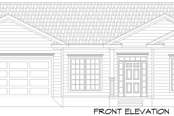 Exterior - Front Elevation 3 for Craftsman House Plan #932-1038 - 3 bed, 3 bath
