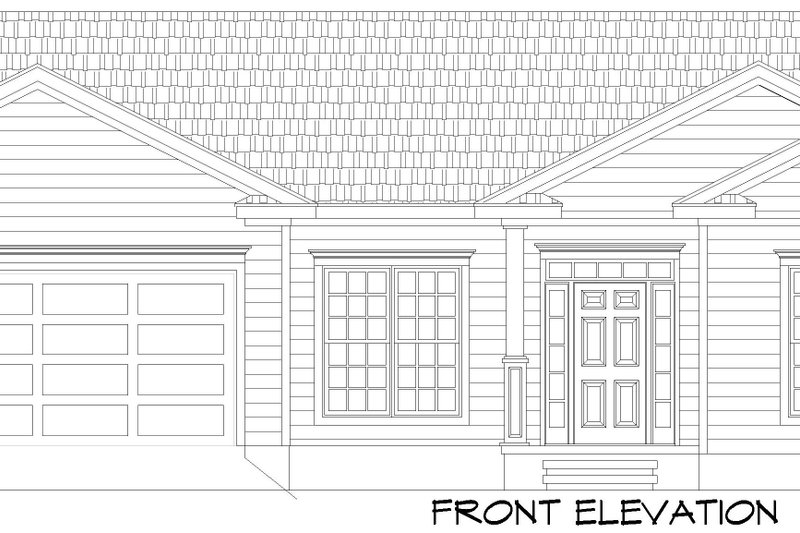 Home Plan - Exterior - Front Elevation 3 for Craftsman House Plan #932-1038 - 3 bed, 3 bath