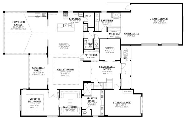 Traditional Floor Plan - Main Floor Plan #1058-227