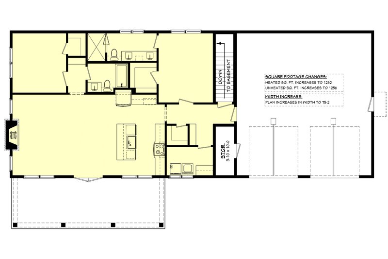 House Blueprint - Floor Plan - Other Floor for Barndominium House Plan #430-394 - 2 bed, 2 bath