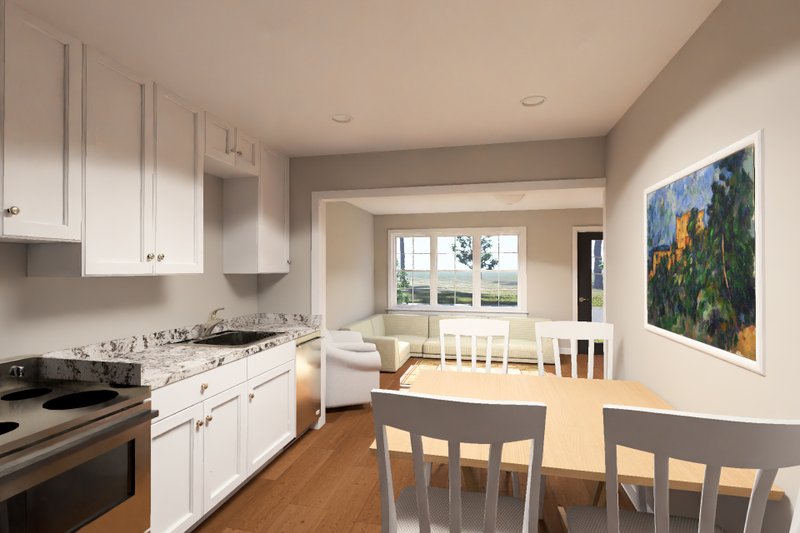 House Blueprint - Interior - Kitchen 1 for Craftsman House Plan #513-2436 - 1 bed, 1 bath