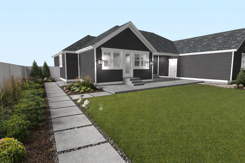 House Blueprint - Exterior - Rear Elevation for Farmhouse House Plan #1060-488 - 3 bed, 2 bath