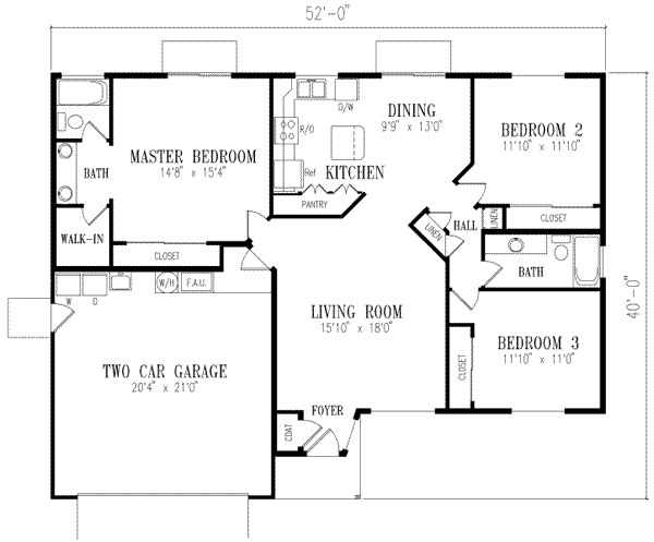 Architectural House Design - Adobe / Southwestern Floor Plan - Main Floor Plan #1-255