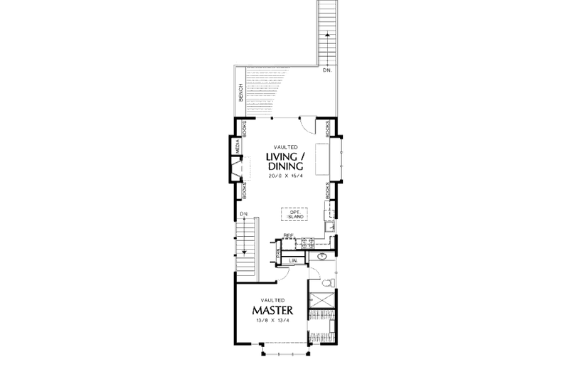 Home Plan - Floor Plan - Upper Floor for Craftsman House Plan #48-312 - 3 bed, 2 bath