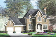 European Style House Plan - 3 Beds 2.5 Baths 2492 Sq/Ft Plan #25-213 