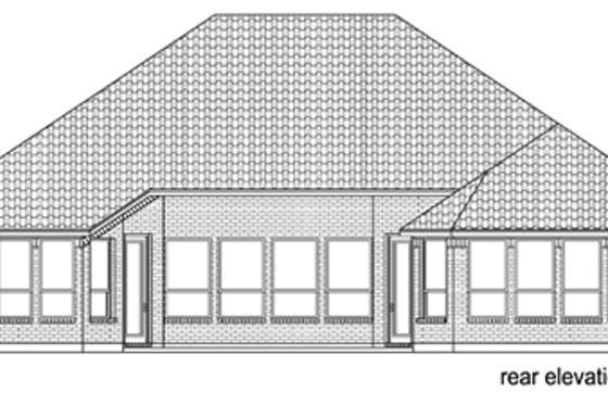 Exterior - Rear Elevation for Traditional House Plan #84-527 - 4 bed, 3 bath
