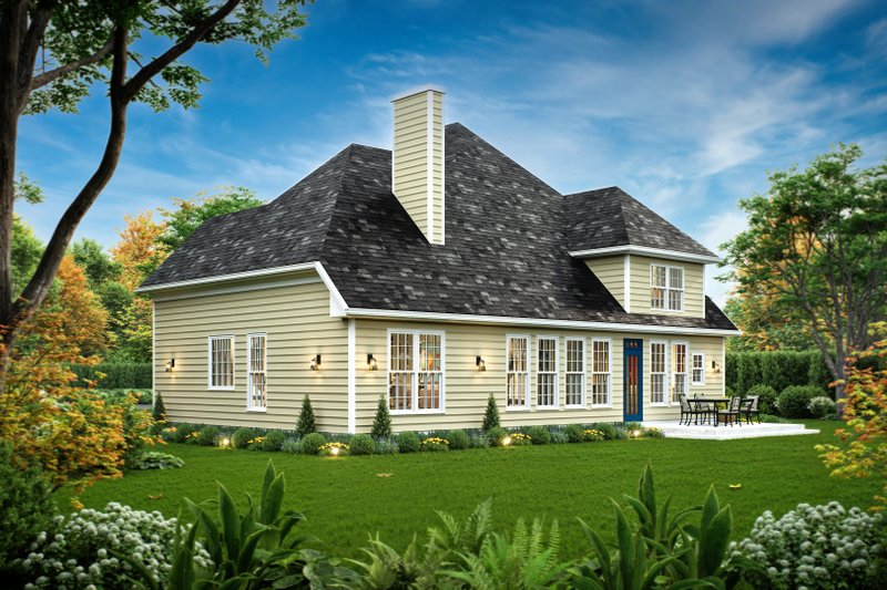 Home Plan - Exterior - Rear Elevation for Colonial House Plan #119-258 - 3 bed, 2.5 bath