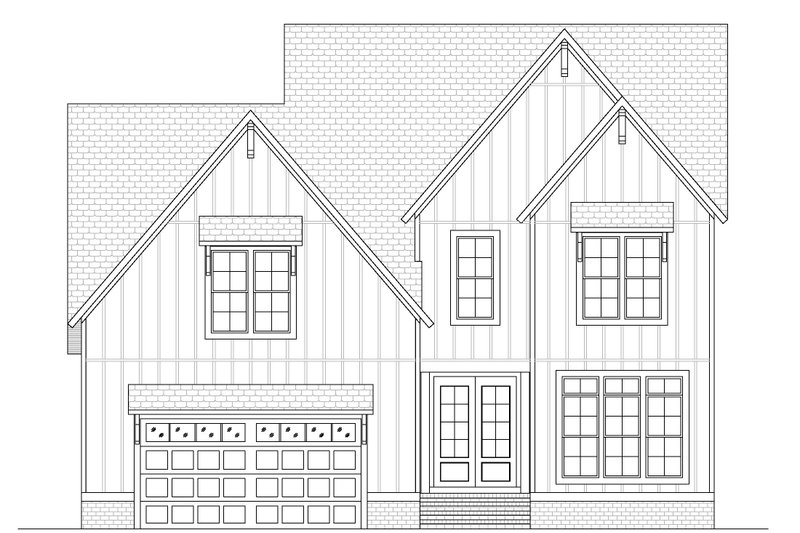 House Blueprint - Exterior - Front Elevation 5 for Craftsman House Plan #1080-27 - 5 bed, 4 bath