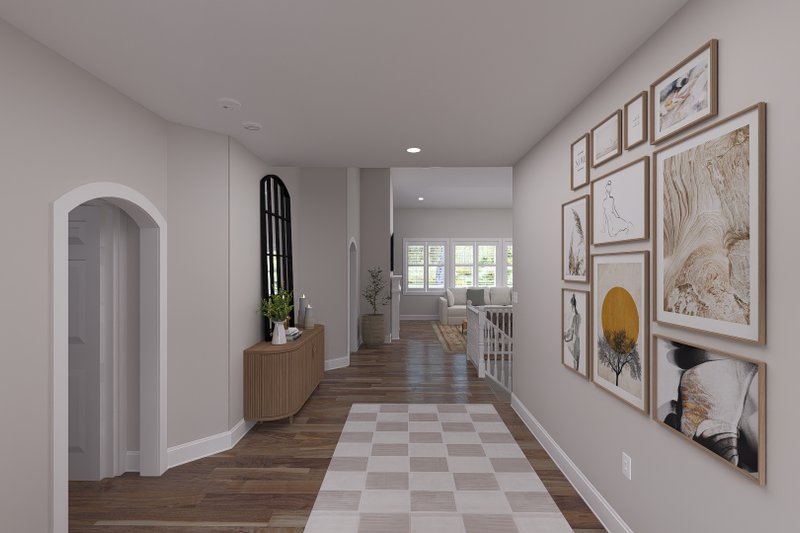 Home Plan - Interior - Entry for Craftsman House Plan #1060-503 - 2 bed, 2 bath