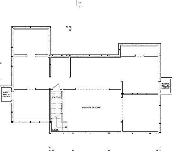 House Blueprint - Modern Floor Plan - Lower Floor Plan #895-159