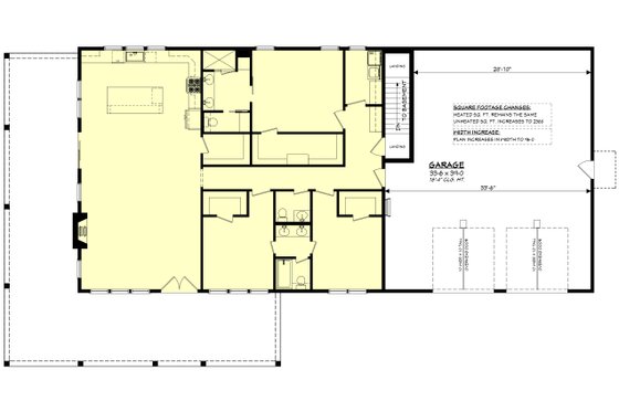 Floor Plan - Other Floor for Barndominium House Plan #430-333 - 3 bed, 2.5 bath