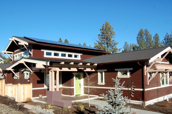 Exterior - Front Elevation 3 for Craftsman House Plan #895-22 - 3 bed, 2 bath